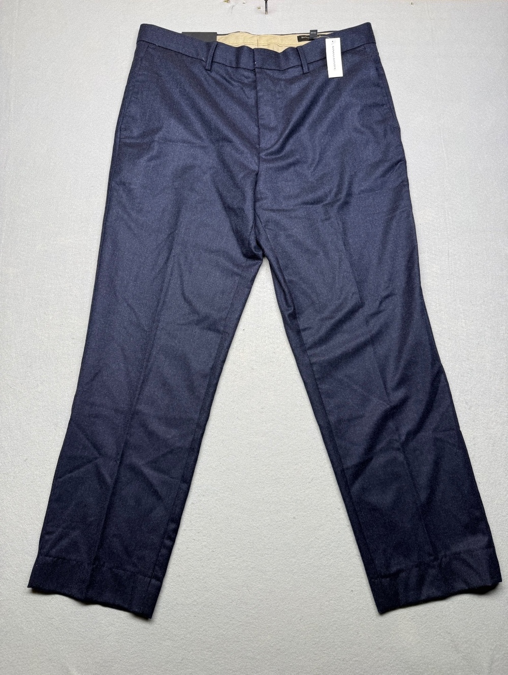 Banana Republic Tapered Fit Pants Men 34x34 Navy
